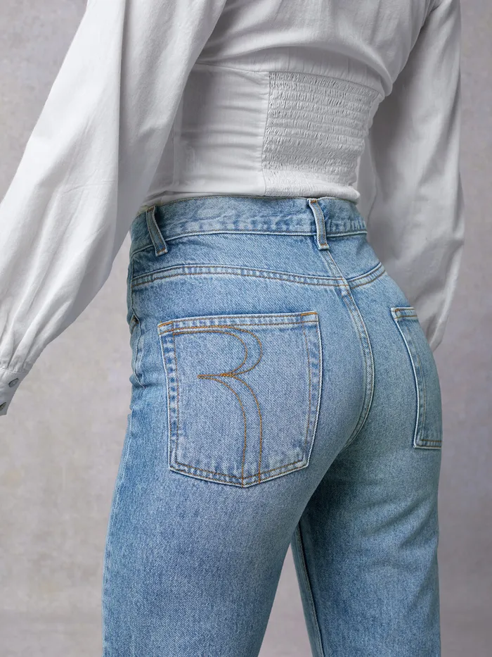 Straight cut jeans Marais Jeans Indigo Vintage Washindigovintagewash Rouje Women