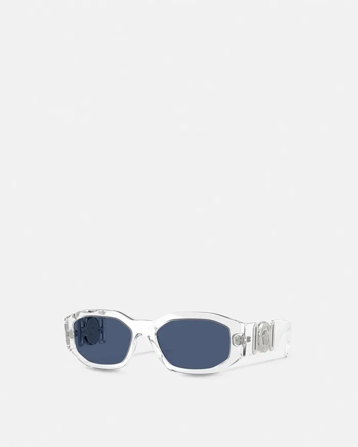 Sunglasses WomenMen Versace Medusa Biggie Sunglasses Transparent