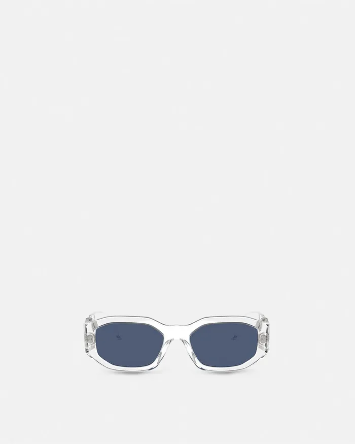 Sunglasses WomenMen Versace Medusa Biggie Sunglasses Transparent