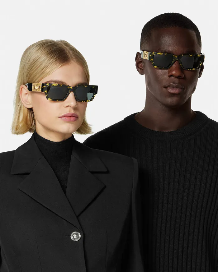Sunglasses WomenMen Versace Medusa Deco Sunglasses Havana