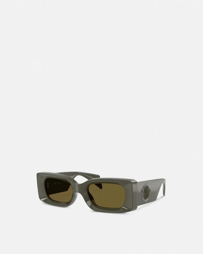 Sunglasses WomenMen Versace Medusa Medallion Sunglasses Dark Green