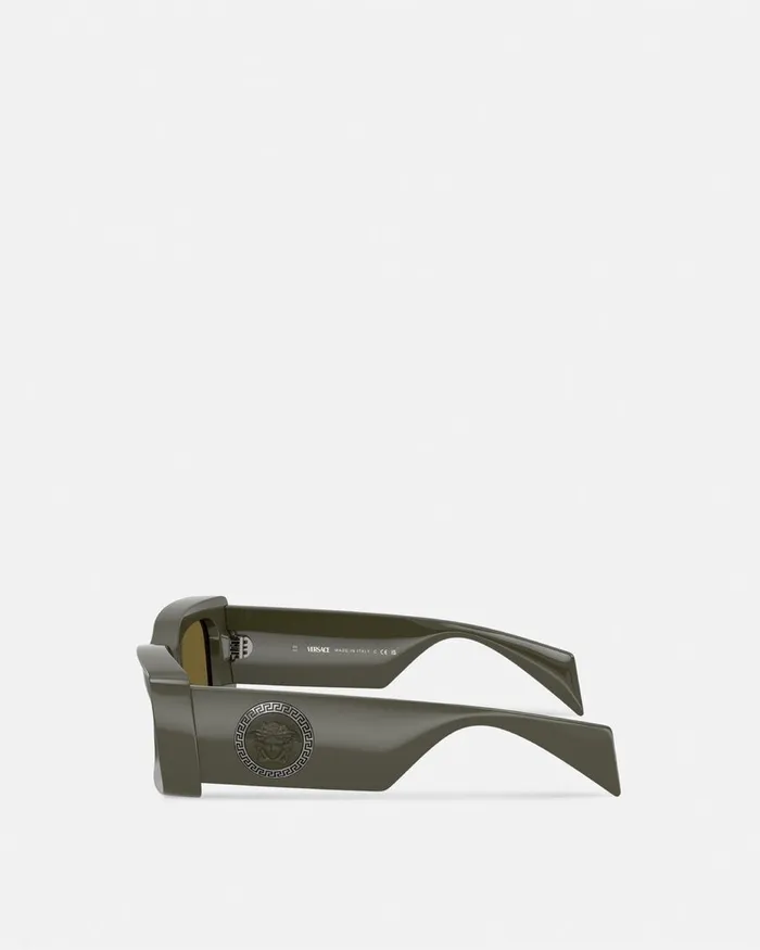 Sunglasses WomenMen Versace Medusa Medallion Sunglasses Dark Green