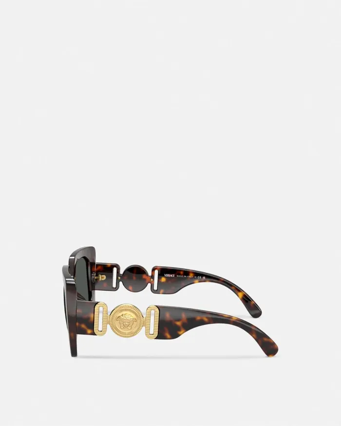 Sunglasses Women Versace Medusa Biggie Maxi Sunglasses Havana