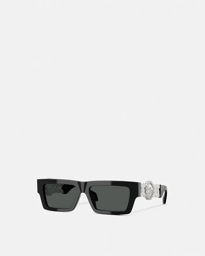 Sunglasses Women Versace Runway Limited Edition Sunglasses Blacksilver