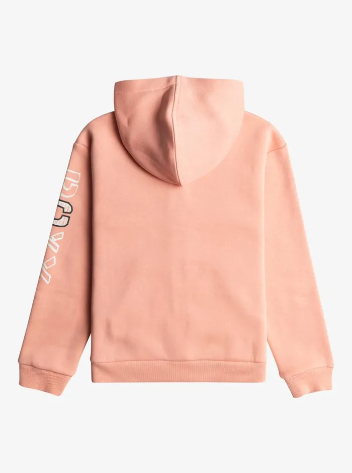 Surf Feeling 8211 ZipUp Hoodie For Girls 4 8211 16 Candlelight Peach Kids Roxy Mini Me