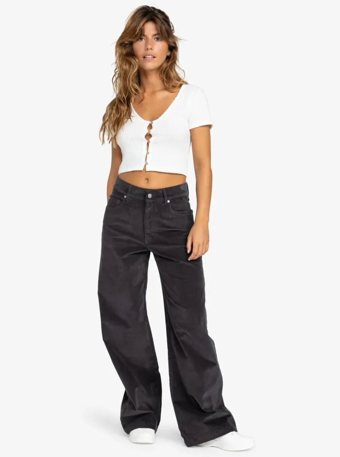 Surf On Cloud 8211 Corduroy Pant Phantom Women Roxy Trousers