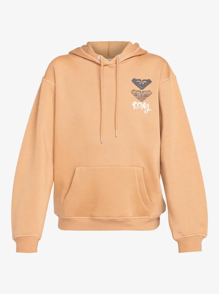 Surf Stoked 8211 Pullover Hoodie Camel KidsWomen Roxy Mini Me