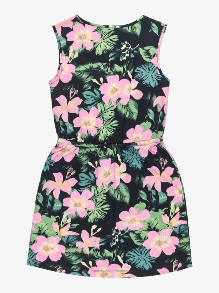 Surfs Up 8211 Mini Dress For Girls 4 8211 16 Anthracite Shadow Floral Kids Roxy Dresses