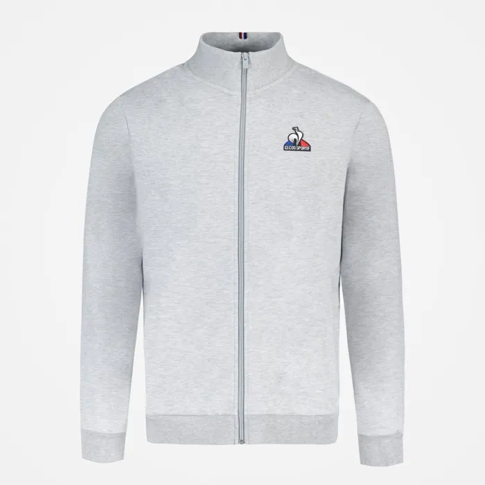 Sweatshirts Men Le Coq Sportif Essentiels ZipUp Sweatshirtshirt Gris Chin Clair