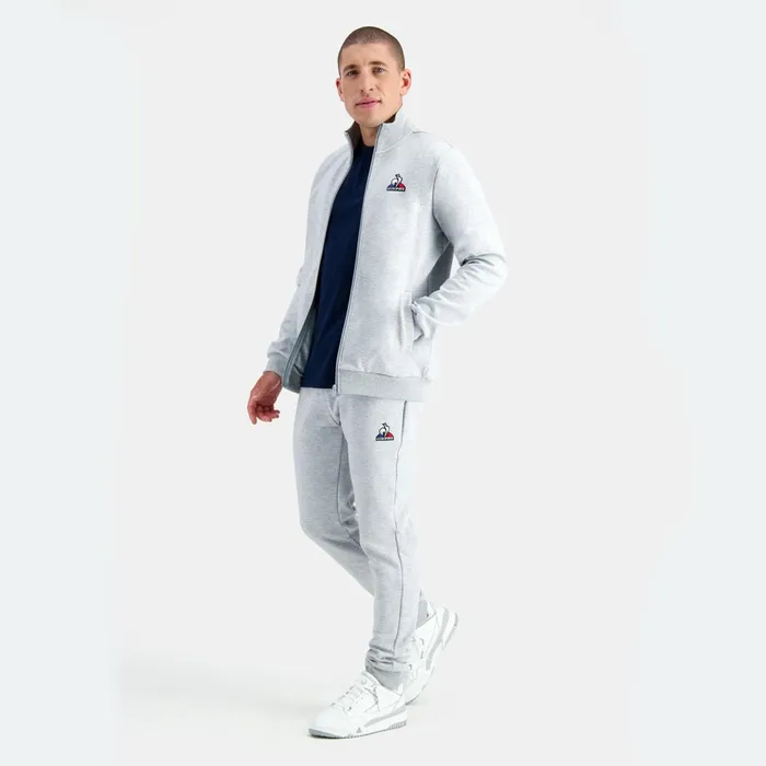 Sweatshirts Men Le Coq Sportif Essentiels ZipUp Sweatshirtshirt Gris Chin Clair