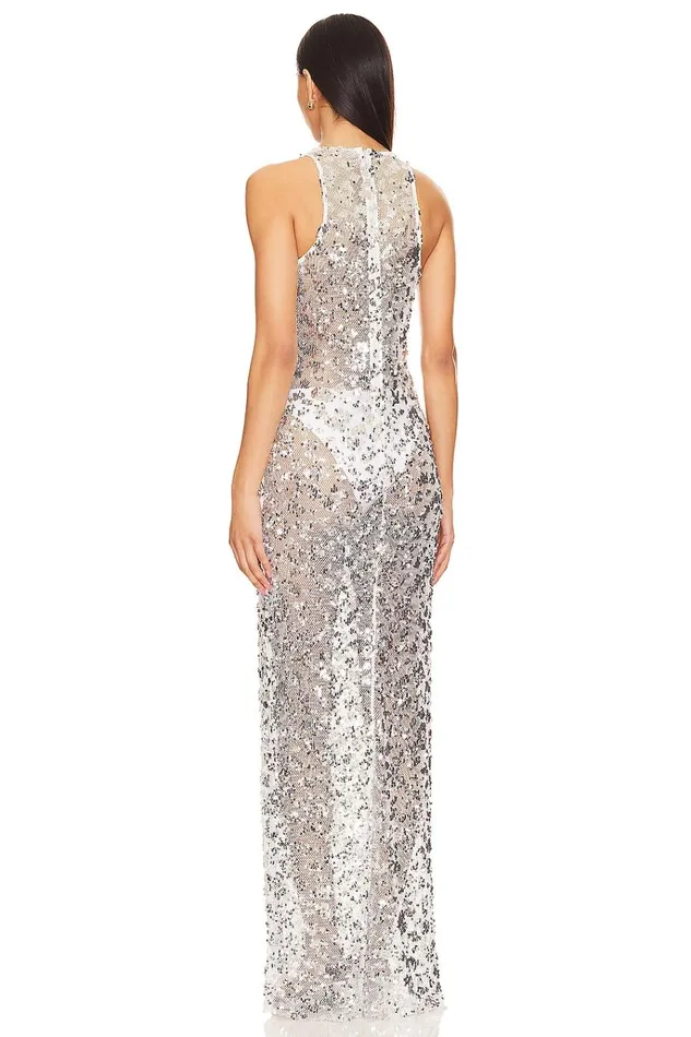 Syd Maxi Dress Silver Women Lovers Friends Dresses