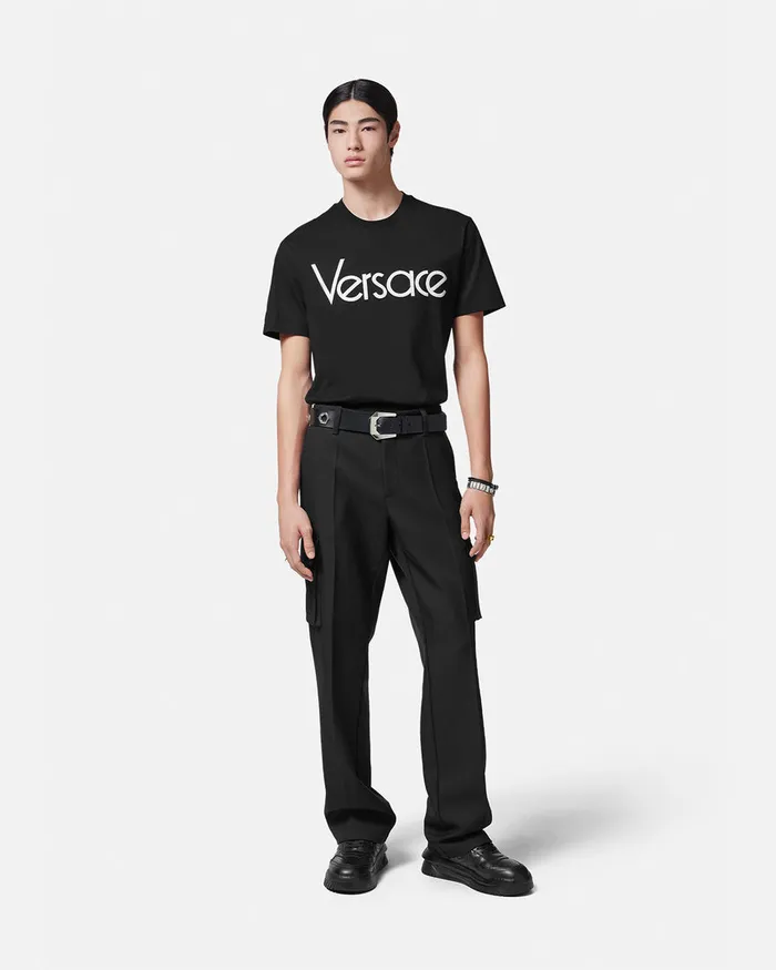 TShirts and Polos Men Versace 1978 ReEdition Logo TShirt Black