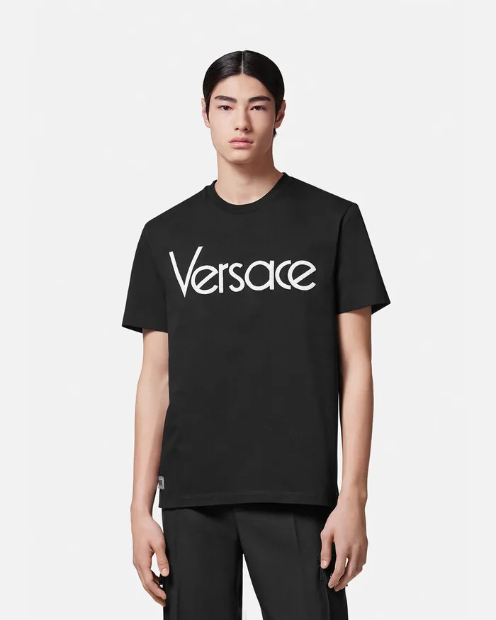 TShirts and Polos Men Versace 1978 ReEdition Logo TShirt Black