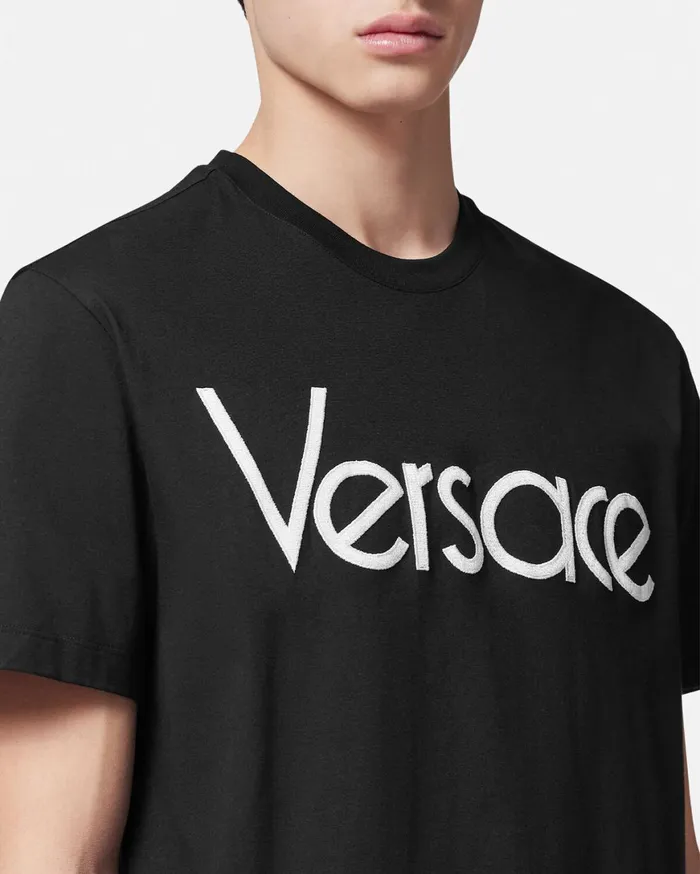 TShirts and Polos Men Versace 1978 ReEdition Logo TShirt Black