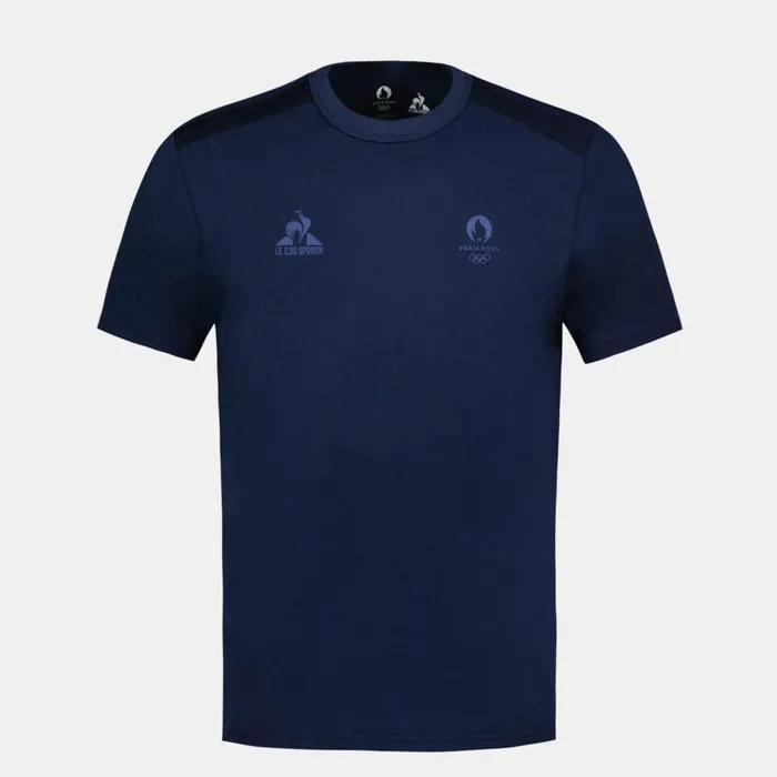 Tshirts And Tops Men Le Coq Sportif Paris 2024 TShirt Bleu Nuit Tshirts And Tops Men Le Coq Sportif Paris 2024 TShirt Bleu Nuit