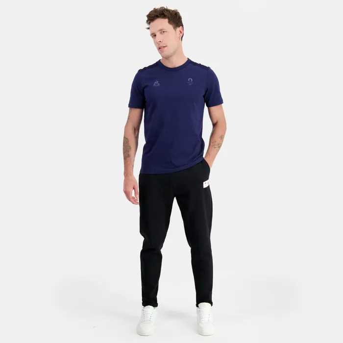 Tshirts And Tops Men Le Coq Sportif Paris 2024 TShirt Bleu Nuit Tshirts And Tops Men Le Coq Sportif Paris 2024 TShirt Bleu Nuit