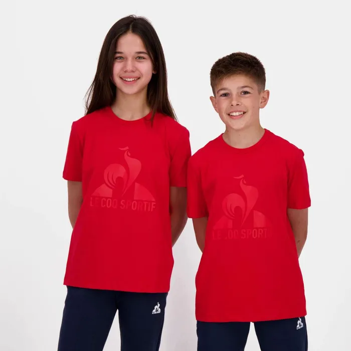 Tshirts Kids Le Coq Sportif Essentiels Tshirt Enfant Pur Rouge