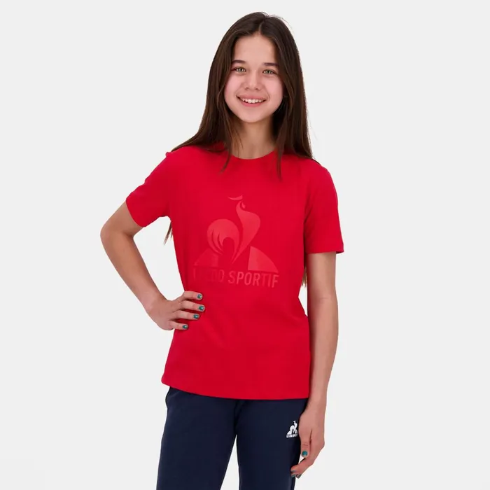 Tshirts Kids Le Coq Sportif Essentiels Tshirt Enfant Pur Rouge