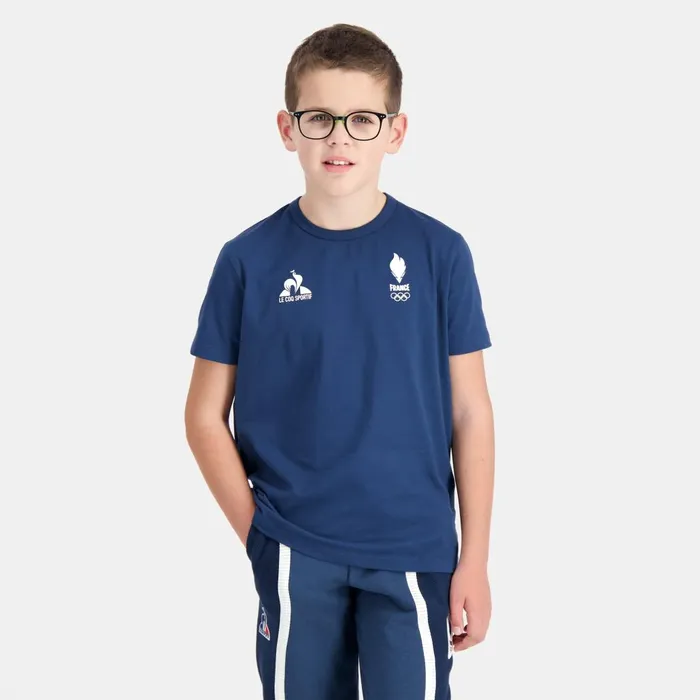 Tshirts Kids Le Coq Sportif France039s Olympic Team TShirt Kids Insignia Blue