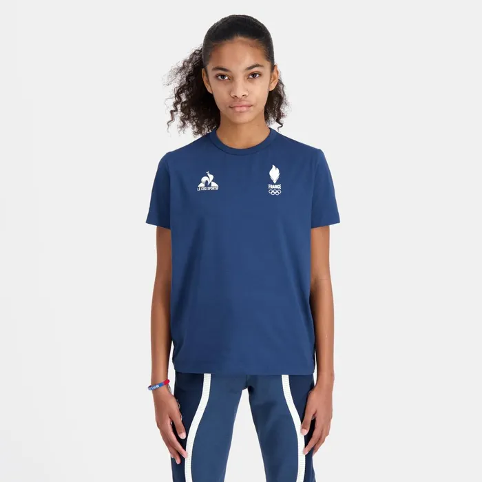 Tshirts Kids Le Coq Sportif France039s Olympic Team TShirt Kids Insignia Blue