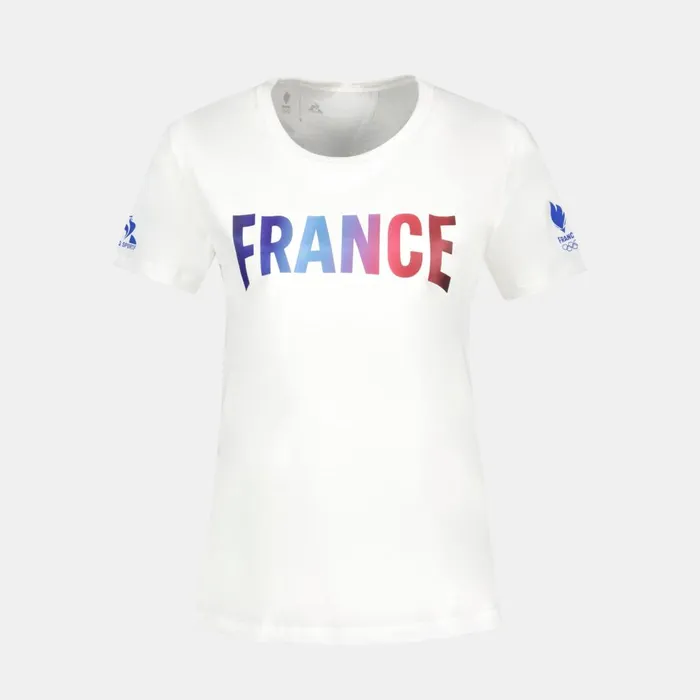 Tshirts Polos Shirts And Tops Women Le Coq Sportif France039s Olympic Team TShirt Marshmallow