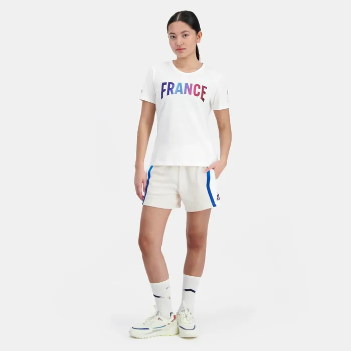 Tshirts Polos Shirts And Tops Women Le Coq Sportif France039s Olympic Team TShirt Marshmallow