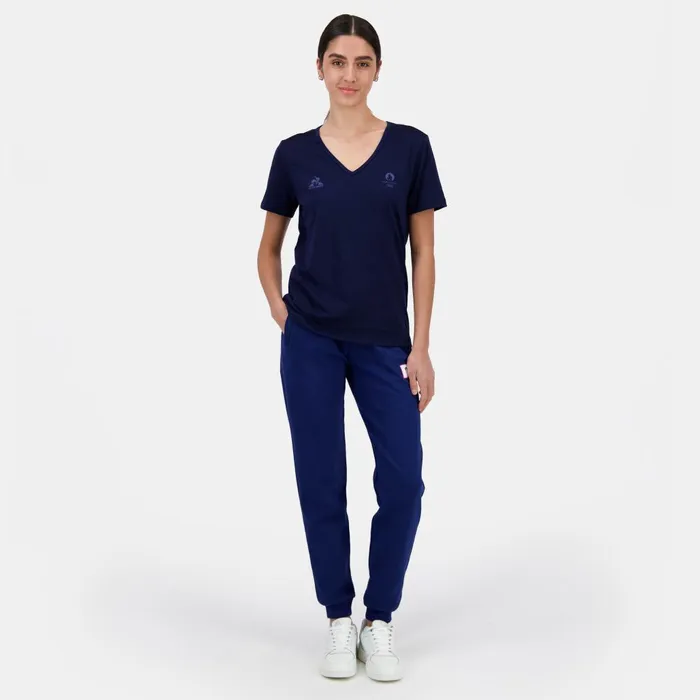 Tshirts Polos Shirts And Tops Women Le Coq Sportif Paris 2024 TShirt Bleu Nuit
