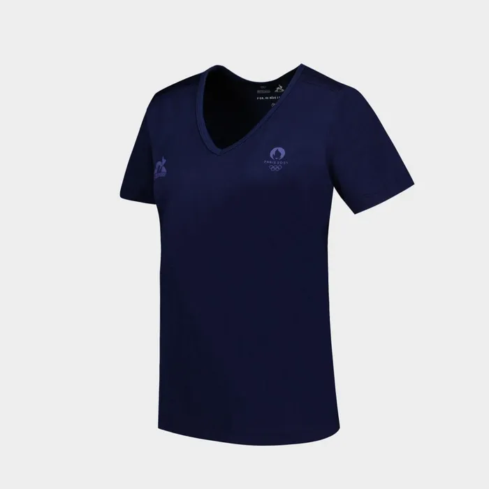 Tshirts Polos Shirts And Tops Women Le Coq Sportif Paris 2024 TShirt Bleu Nuit