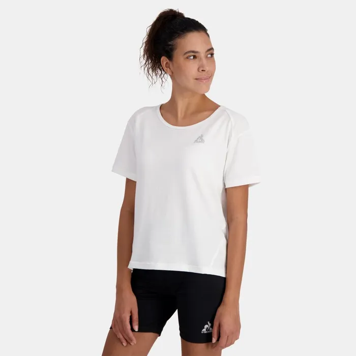 Tshirts Polos Shirts And Tops Women Le Coq Sportif Training Performance TShirt New Optical White