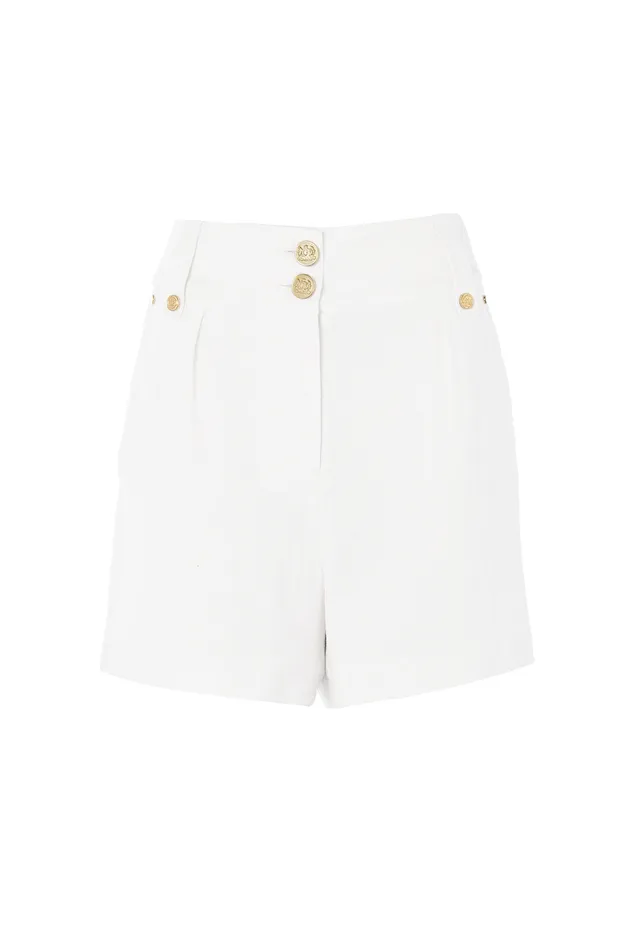 Tailored Short Oyster Linen Women Holland Cooper Shorts