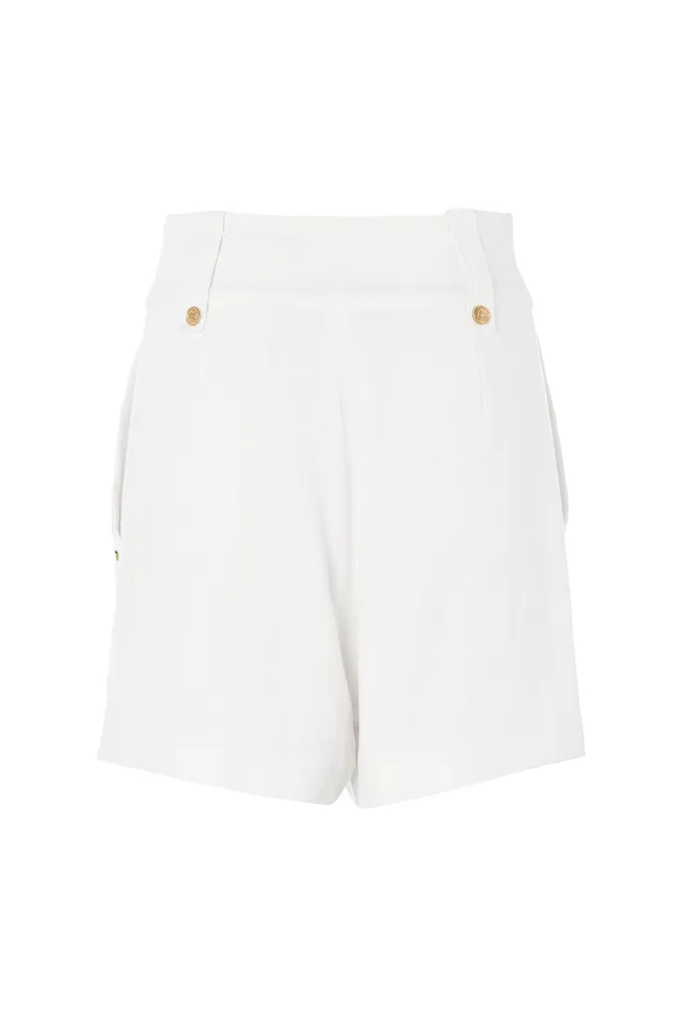 Tailored Short Oyster Linen Women Holland Cooper Shorts