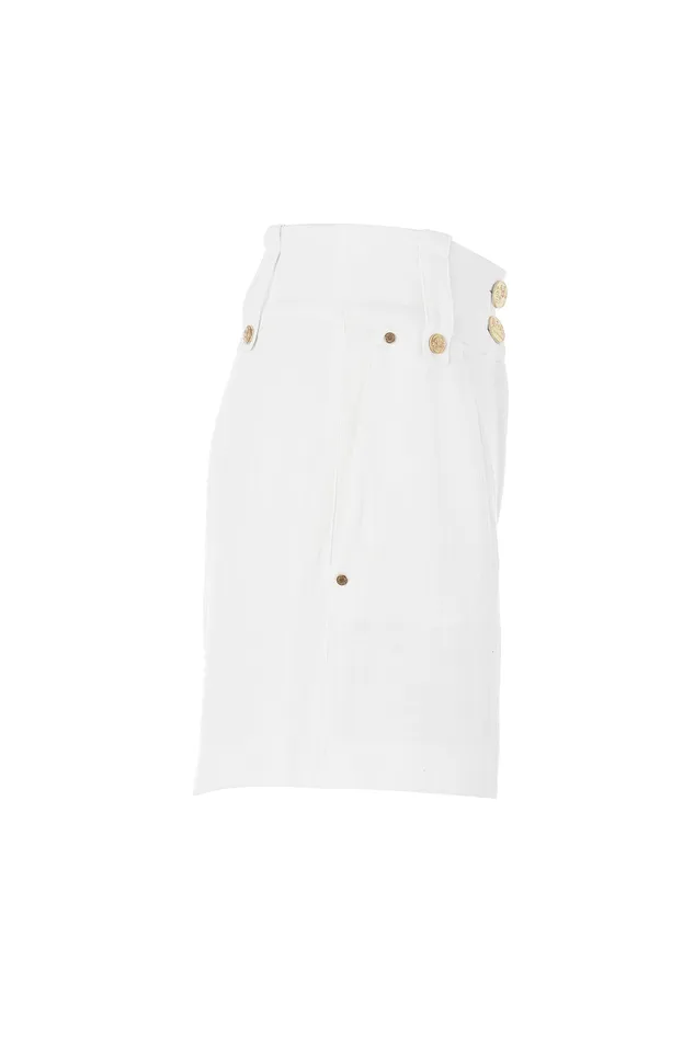 Tailored Short Oyster Linen Women Holland Cooper Shorts