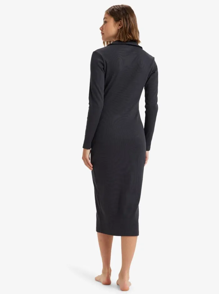 Taking Side 8211 Midi Dress Phantom Women Roxy Dresses