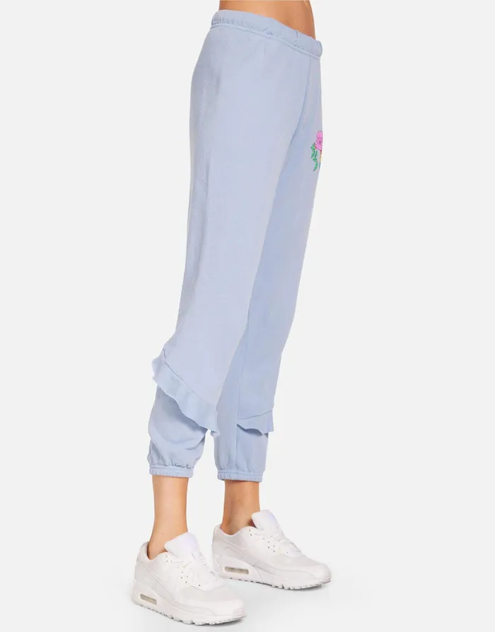 Tamara Floral Dove Soft Sky Women039s Lauren Moshi Crop Sweatpants