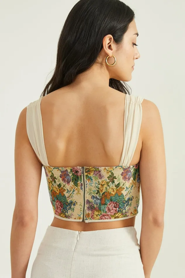 Tanks Floral Tapestry Corset Top 8211 Altar8217d State Women