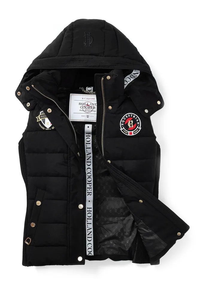 Team HC Gilet Black Women Holland Cooper Gilets