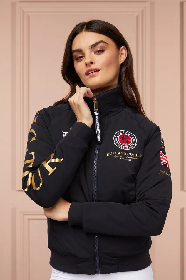 Team HC Jacket Navy Women Holland Cooper Jackets Team HC Jacket Navy Women Holland Cooper Jackets