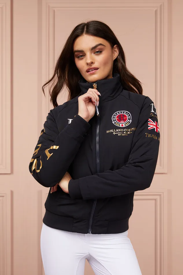 Team HC Jacket Navy Women Holland Cooper Jackets Team HC Jacket Navy Women Holland Cooper Jackets