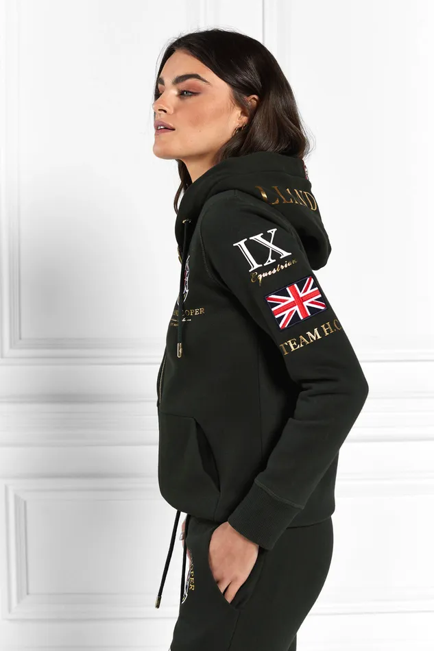 Team Hoodie Racing Green Women Holland Cooper Hoodies
