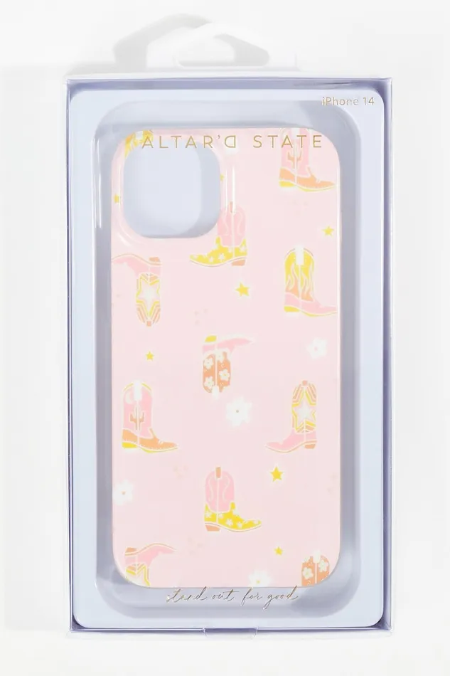 Tech Cowboy Boot iPhone 14 Case 8211 Altar8217d State Women