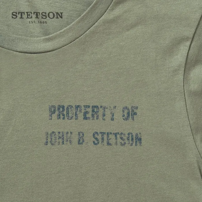 Tees Men Stetson Property Of John B Stetson Tee Green