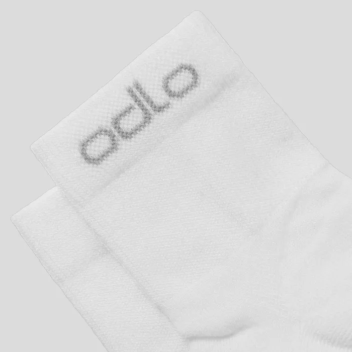 The Active Quarter Socks 3pack White WomenMen Odlo Socks The Active Quarter Socks 3pack White WomenMen Odlo Socks