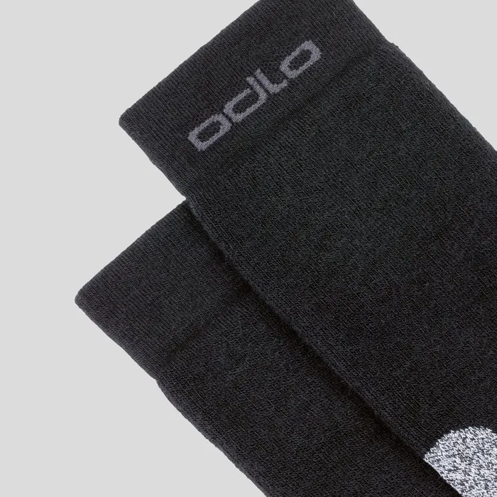 The Active XWarm Hiking Unisex Crew Socks Black WomenMen Odlo Socks