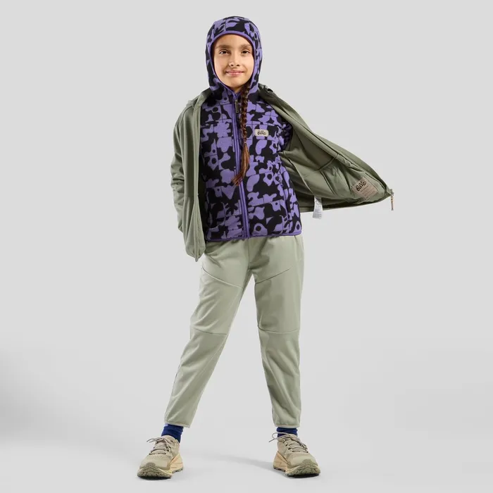 The Adventurer Collection Highpile Fullzip Graphic Hooded Mid Layer Afterparty Kids Odlo Mid Layers and Longsleeves The Adventurer Collection Highpile Fullzip Graphic Hooded Mid Layer Afterparty Kids Odlo Mid Layers and Longsleeves