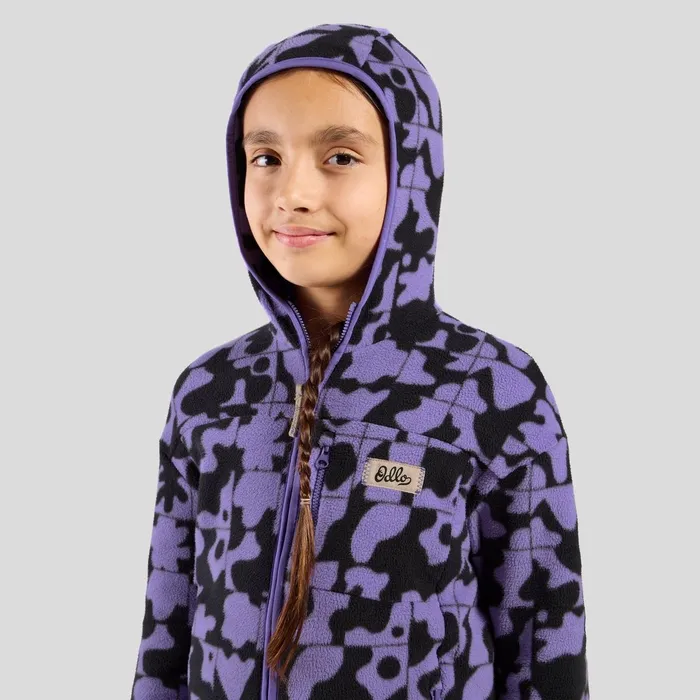 The Adventurer Collection Highpile Fullzip Graphic Hooded Mid Layer Afterparty Kids Odlo Mid Layers and Longsleeves The Adventurer Collection Highpile Fullzip Graphic Hooded Mid Layer Afterparty Kids Odlo Mid Layers and Longsleeves