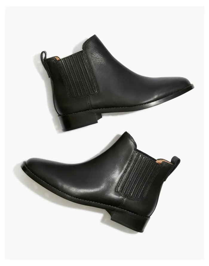The Ainsley Chelsea Boot True Black Women Madewell Boots