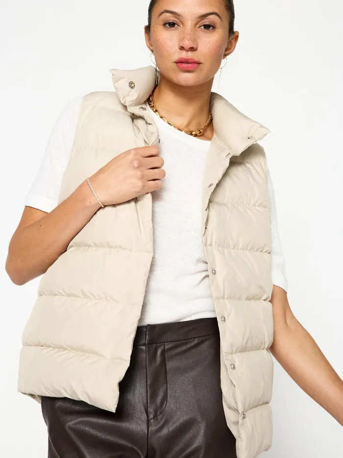 The Anders Down Vest Stone Women Brochu Walker Jackets and Wraps