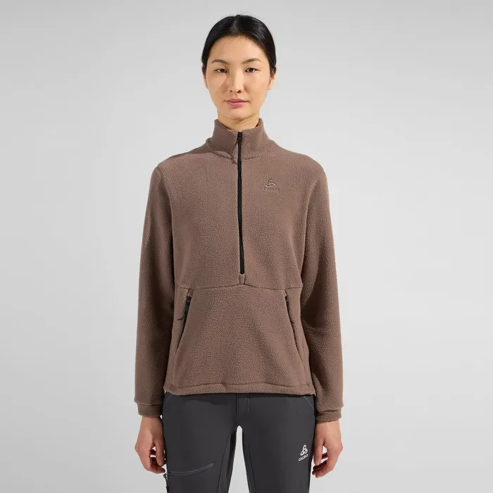 The Ascent 365 High Pile Fleece Iron Women Odlo Mid Layers and Longsleeves