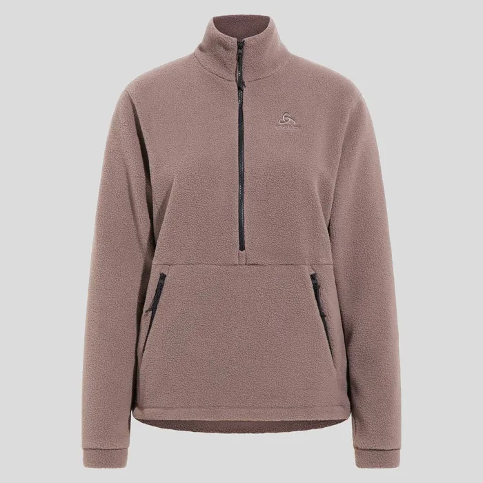 The Ascent 365 High Pile Fleece Iron Women Odlo Mid Layers and Longsleeves