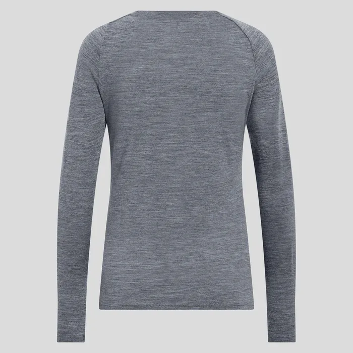 The Ascent 365 Merino 200 Norway Graphic Grey Melange Women Odlo Mid Layers and Longsleeves